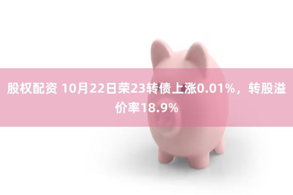 股权配资 10月22日荣23转债上涨0.01%，转股溢价率18.9%