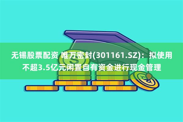 无锡股票配资 唯万密封(301161.SZ)：拟使用不超3.5亿元闲置自有资金进行现金管理